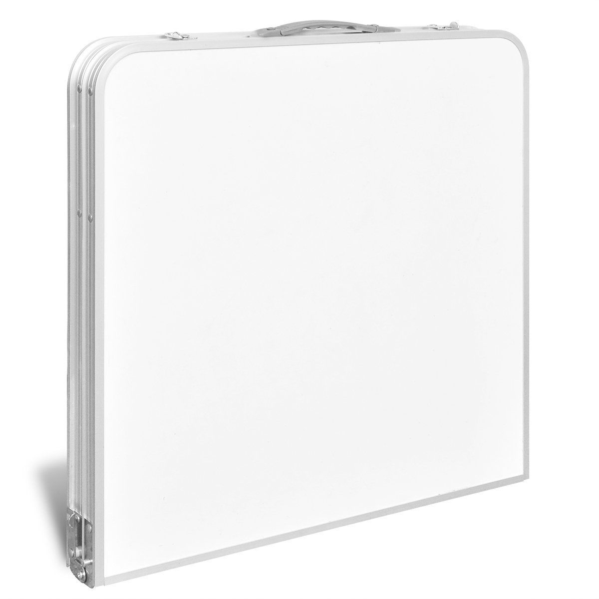 Aluminium Folding Portable Garden Camping Picnic BBQ Table Height Adjustable 120 x 60 cm - white 7