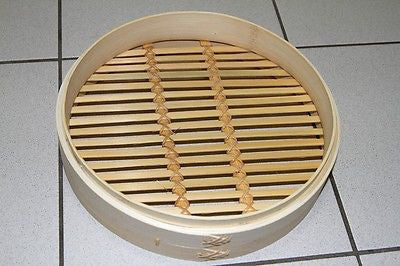 11 Inch Brand New Bamboo Steamer Set - 2 Steamer Baskets With 1 Lid 4