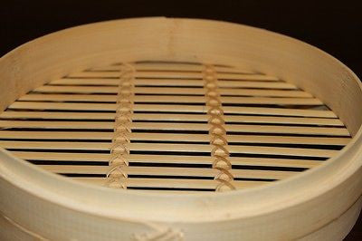 7 Inch Bamboo Steamer Set-2 Steamer Baskets With 1 Lid 7