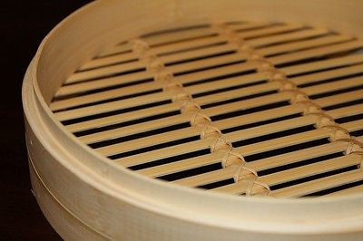 7 Inch Bamboo Steamer Set-2 Steamer Baskets With 1 Lid 8