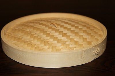9 Inch Bamboo Steamer Set-2 Steamer Baskets With 1 Lid 4