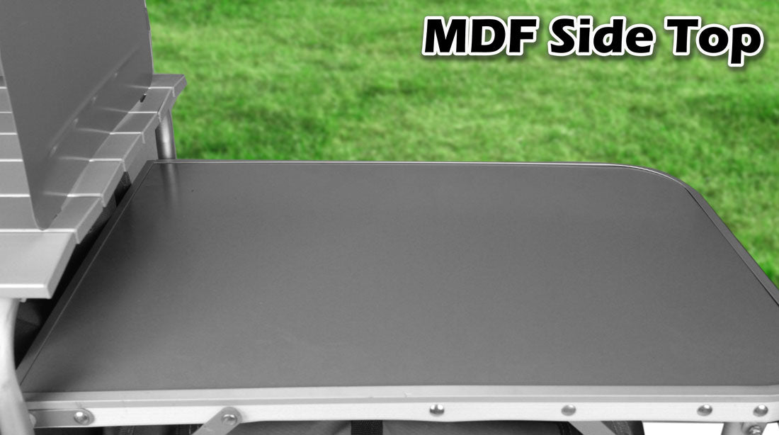 Deluxe Aluminium Foldable Camping Kitchen Picnic Cupboard Bench Table Windshield 5