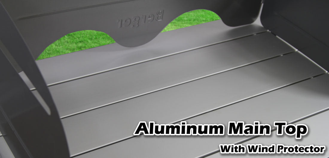 Deluxe Aluminium Foldable Camping Kitchen Picnic Cupboard Bench Table Windshield 7