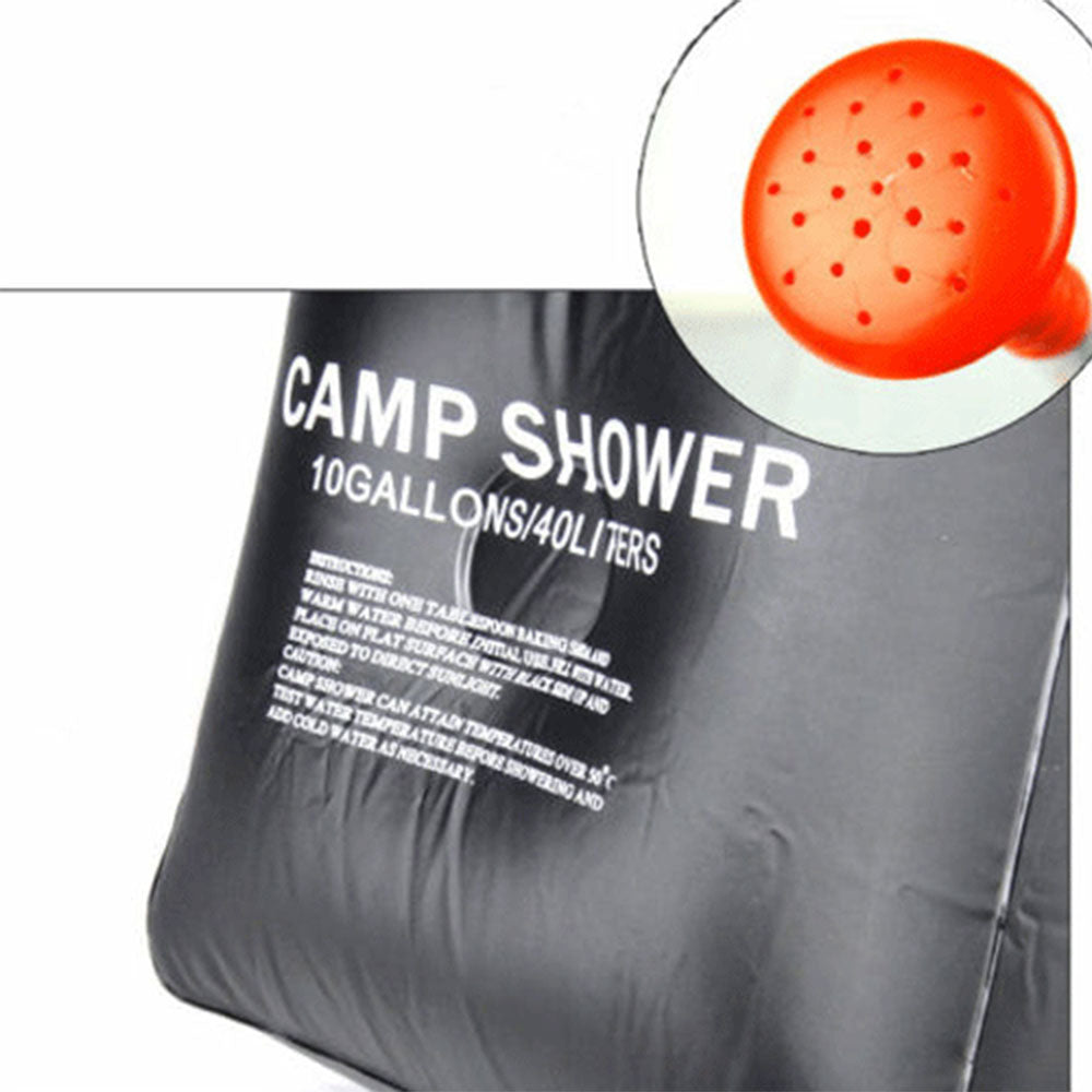 40L Craig Camp Shower Bag Solar Heated Water Pipe Portable Camping Hiking Travel 4
