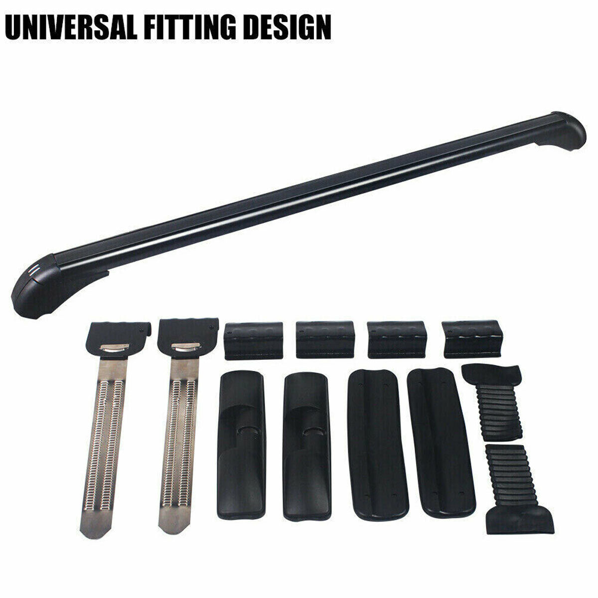 115cm Universal Car Roof Racks Carrier Adjustable Cross Bars Aluminium Alloy Lockable 9