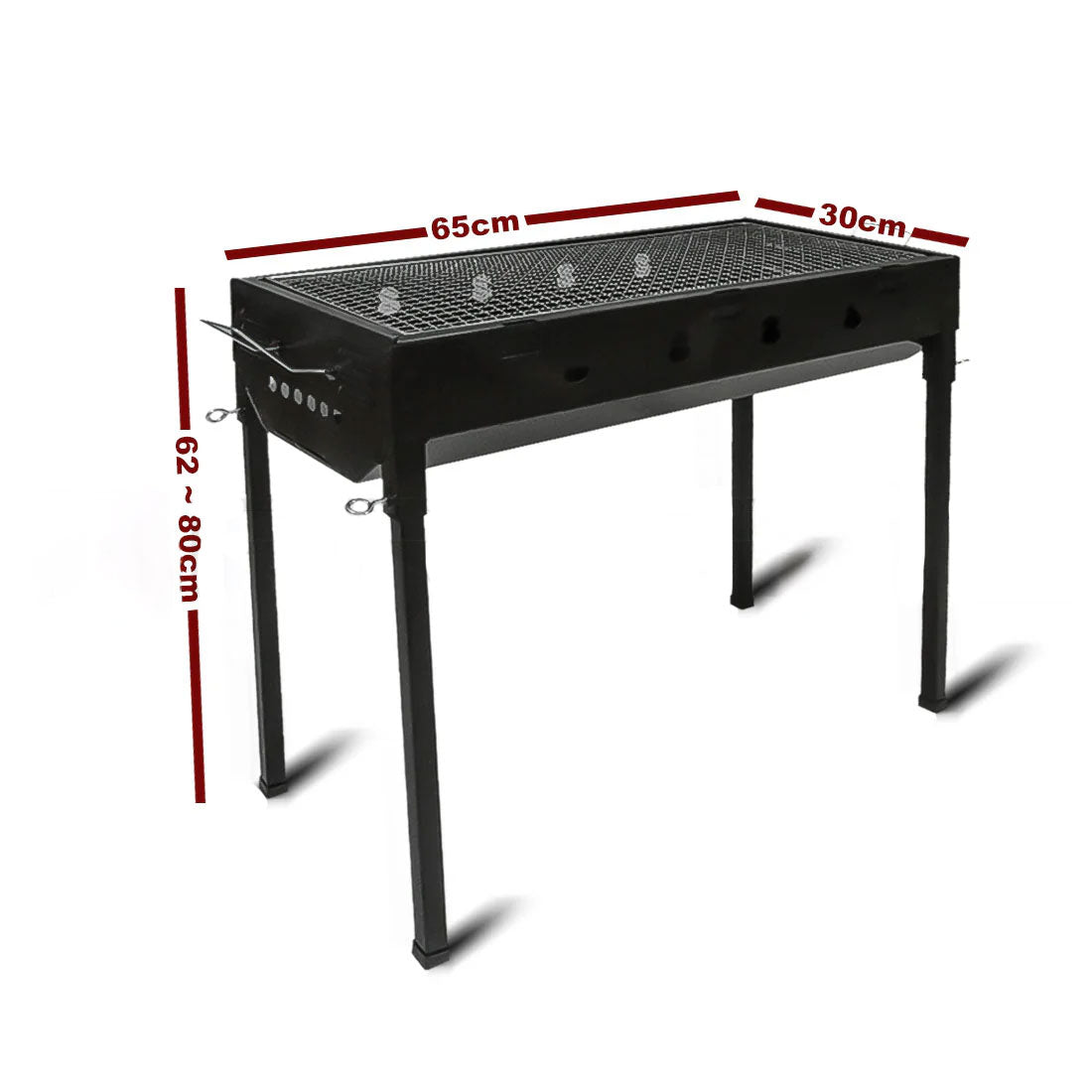 Large Portable Charcoal Outdoor BBQ Barbecue Grill Set 4