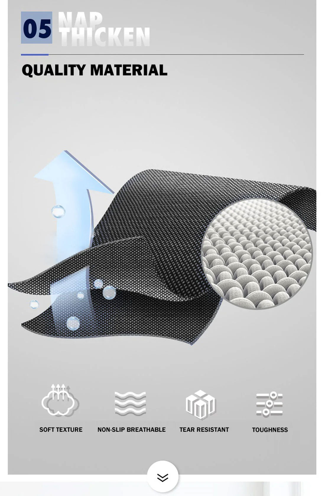 Camping Portable Stretcher Single Foldable Folding Bed Mattress Recliner Mat - grey 7