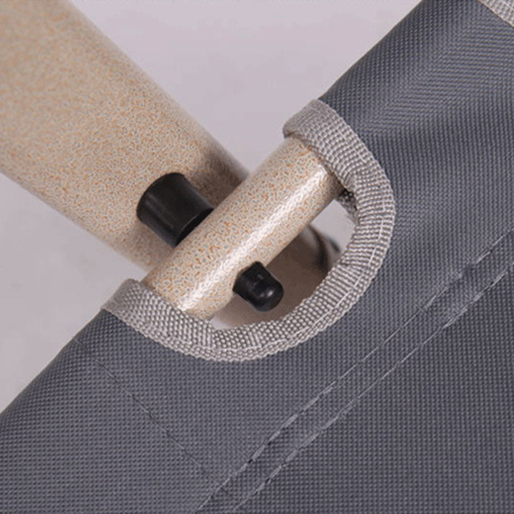 Reclining Sun Beach Deck Lounge Chair Outdoor Folding Camping Fishing Arm Rest - grey 3