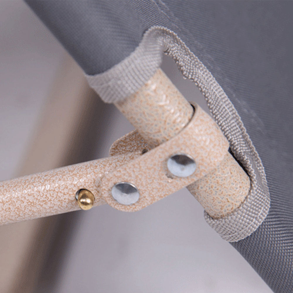 Reclining Sun Beach Deck Lounge Chair Outdoor Folding Camping Fishing Arm Rest - grey 4