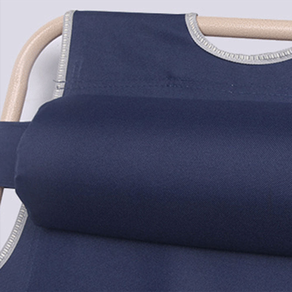 Reclining Sun Beach Deck Lounge Chair Outdoor Folding Camping Fishing Arm Rest - navy 4