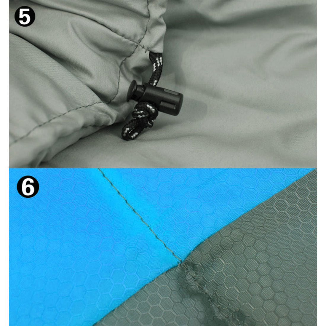 Outdoor Camping Envelope Sleeping Bag Thermal Tent Hiking Winter Single -15C - blue 4