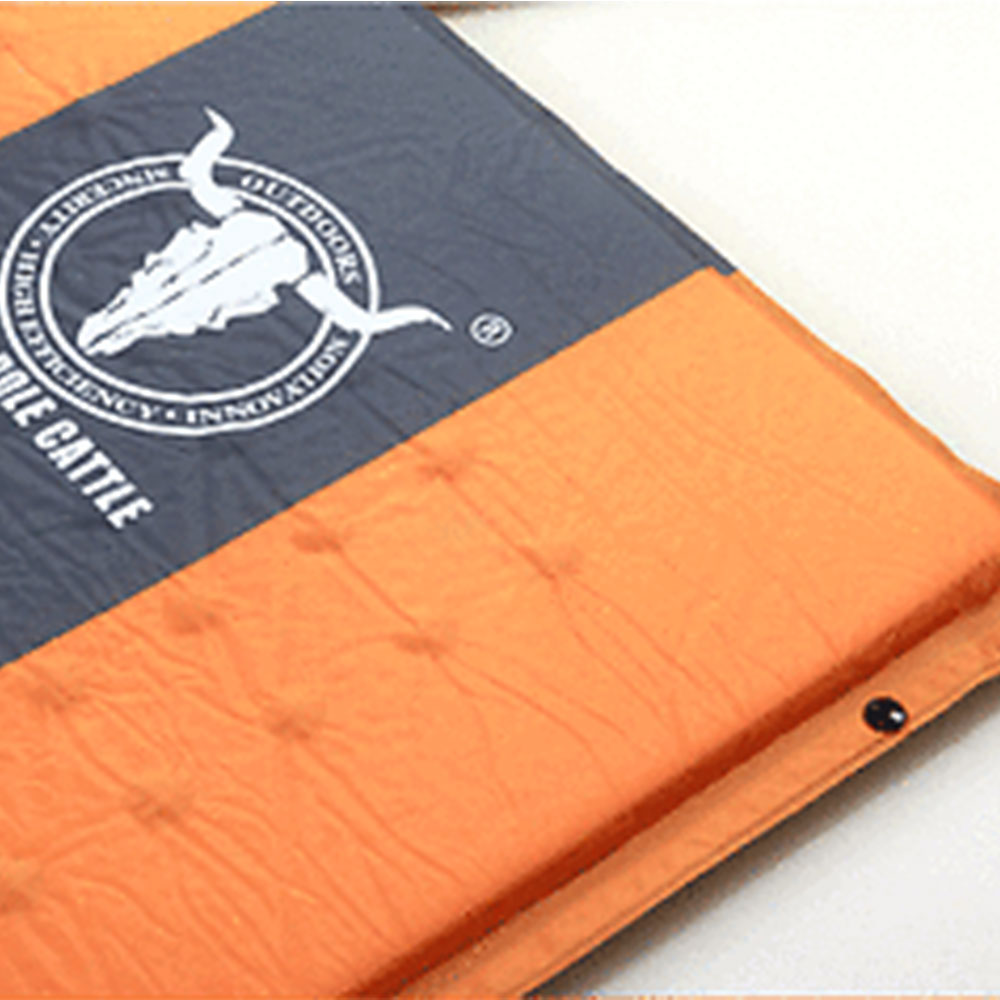 Self Inflating Mattress Sleeping Mat Air Bed Camping Camp Hiking Joinable Single - orange 5