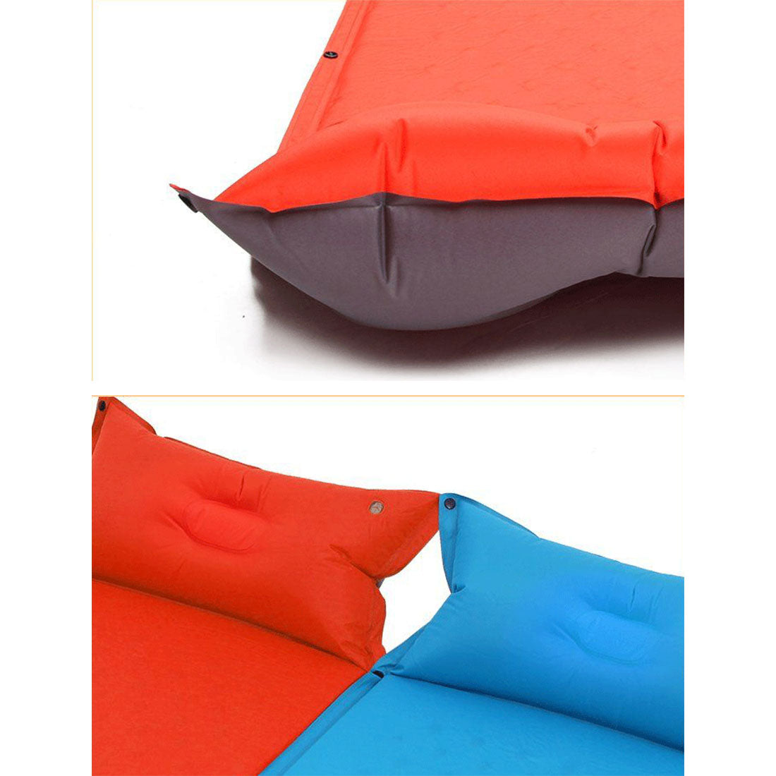 Double Air Bed Self Inflating Mattress Sleeping Mat Camping Camp Hiking Joinable - red 7