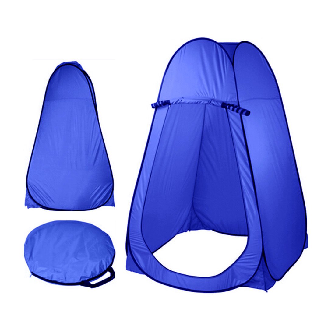 Pop Up  Portable Privacy Shower room Tent &20L Outdoor Camping Water Bag Camp Set - blue 3