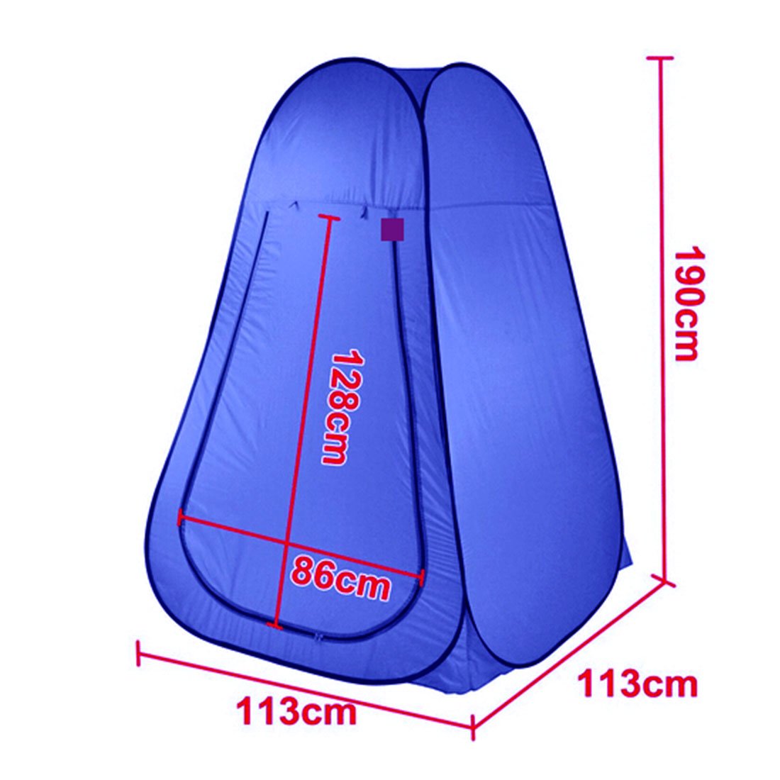 Pop Up  Portable Privacy Shower room Tent &20L Outdoor Camping Water Bag Camp Set - blue 8