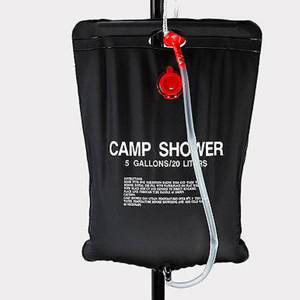 Pop Up  Portable Privacy Shower room Tent &20L Outdoor Camping Water Bag Camp Set - blue 9