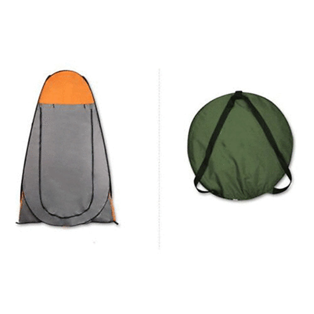 Pop Up Portable Privacy Shower room Tent &20L Outdoor Camping Water Bag Camp Set - orange 6