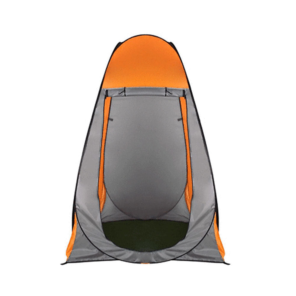 Pop Up Portable Privacy Shower room Tent &20L Outdoor Camping Water Bag Camp Set - orange 7