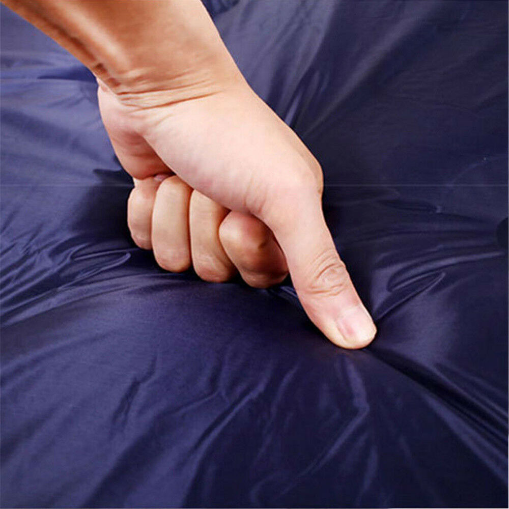 Self Inflating Mattress Camping Hiking Airbed Mat Sleeping with Pillow Bag Camp- navy 3