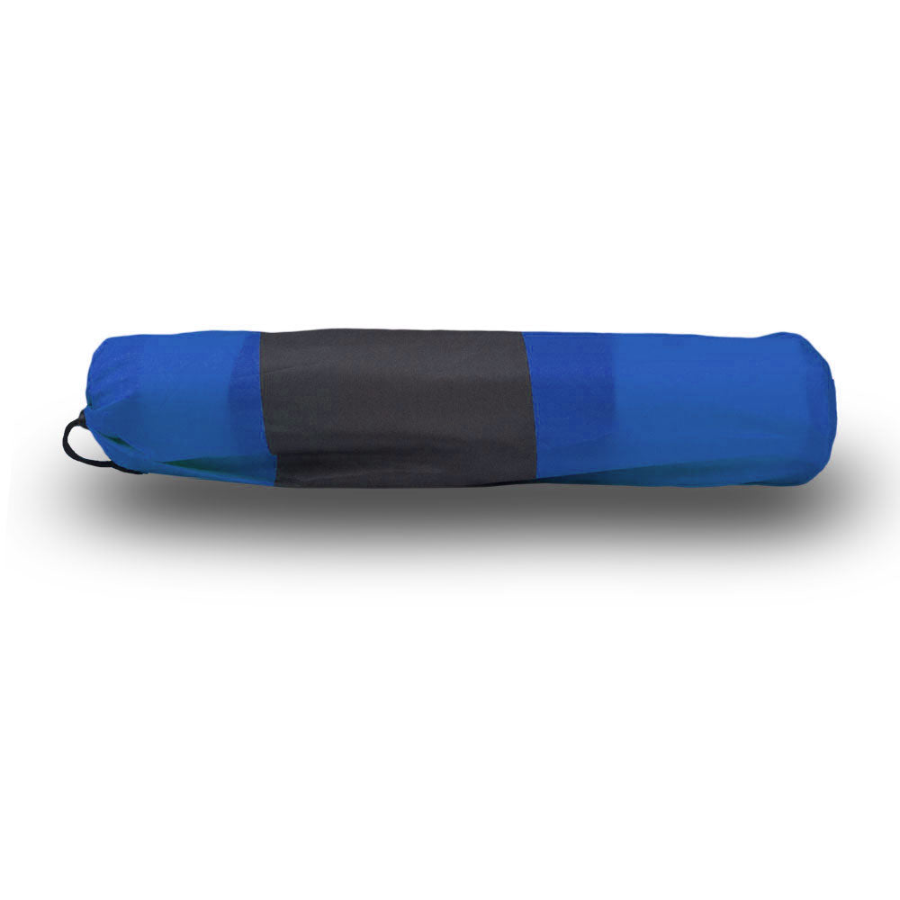 Double Self Inflating Mattress Sleeping Mat Air Bed Camping Hiking Joinable - blue 9