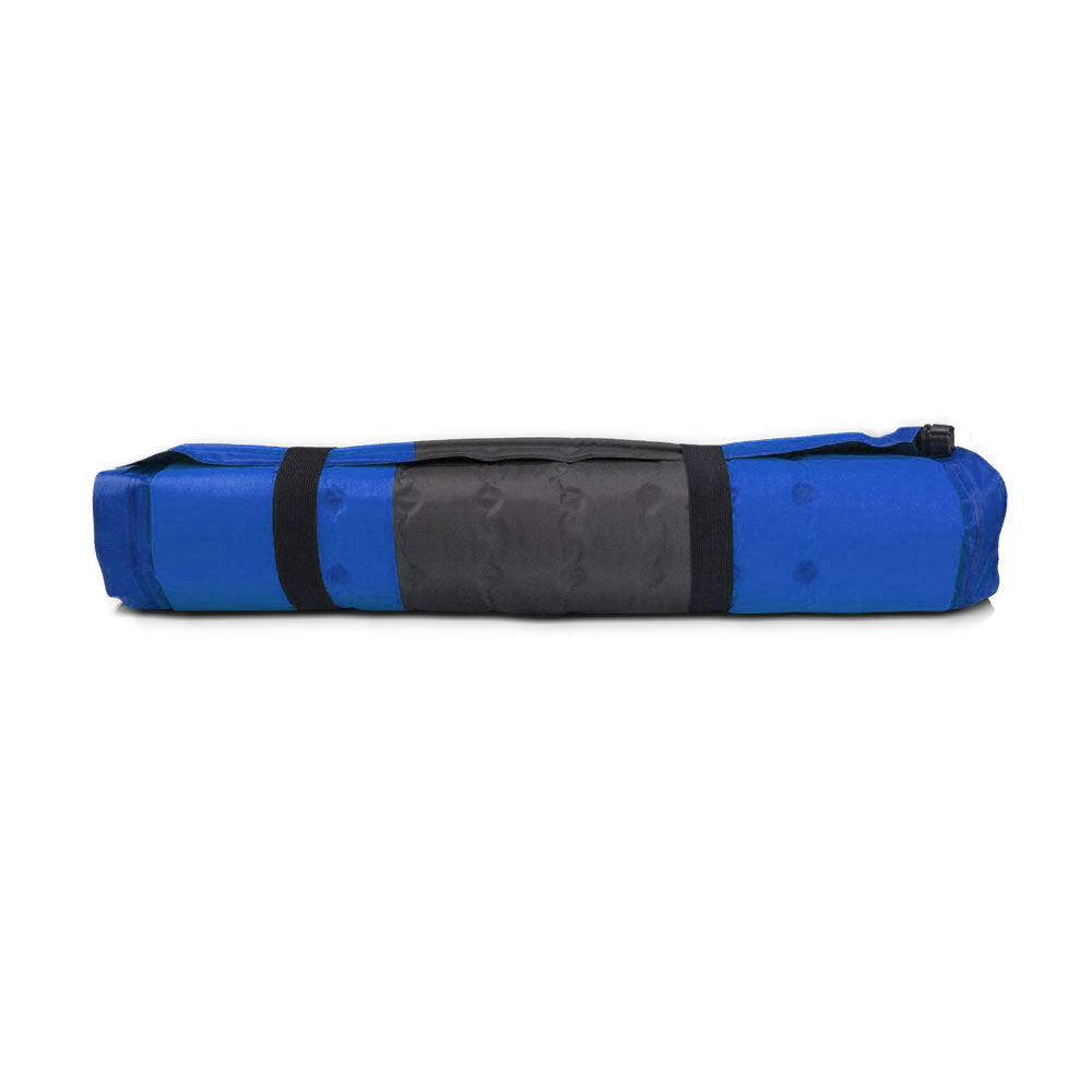 Self Inflating Mattress Sleeping Pad Mat Air Bed Camping Camp Hiking Joinable - blue 4