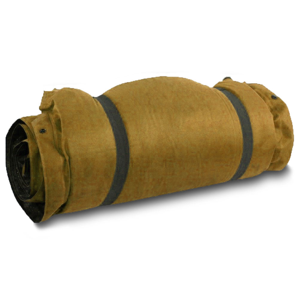 Self Inflating Mattress Sleeping Suede Mat Air Bed Camping Camp Hiking Joinable - beige 4