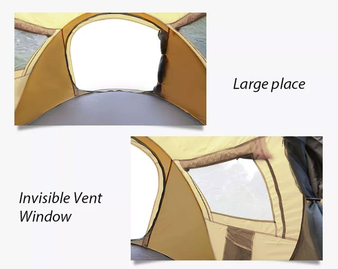 Waterproof Instant Up Beach Camping Tent 3 Person Pop up Tents Family Hiking Dome 3