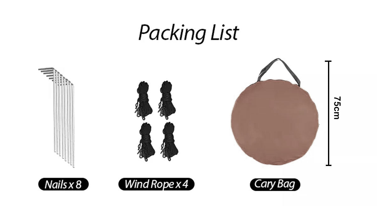 Waterproof Instant Up Beach Camping Tent 3 Person Pop up Tents Family Hiking Dome 6