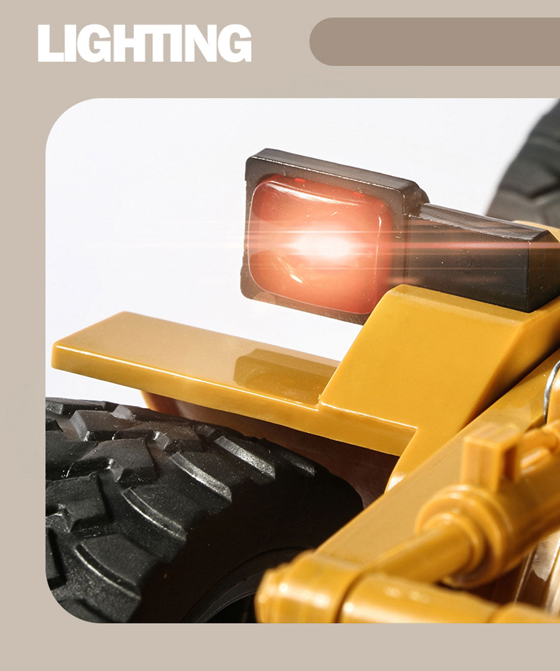 HUINA 1/18 6CH RC Alloy Construction Loader Bulldozer Engineering Vehicle Toy 9