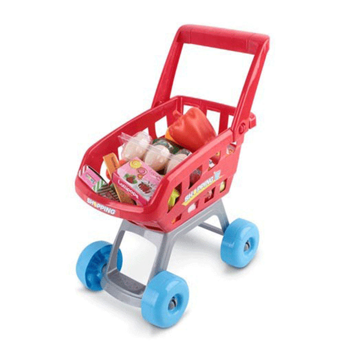 Supermarket Play Set Grocery Shopping Pretend Role Play w/ Trolley 8