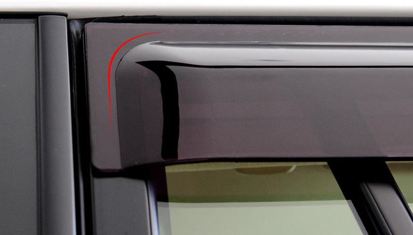 Weather shields Window Visors weathershields Toyota Revo Hilux Dual Cab 2015 - 2019 4