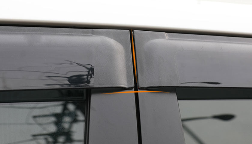 Weather shields Window Visors weathershields Toyota Revo Hilux Dual Cab 2015 - 2019 5