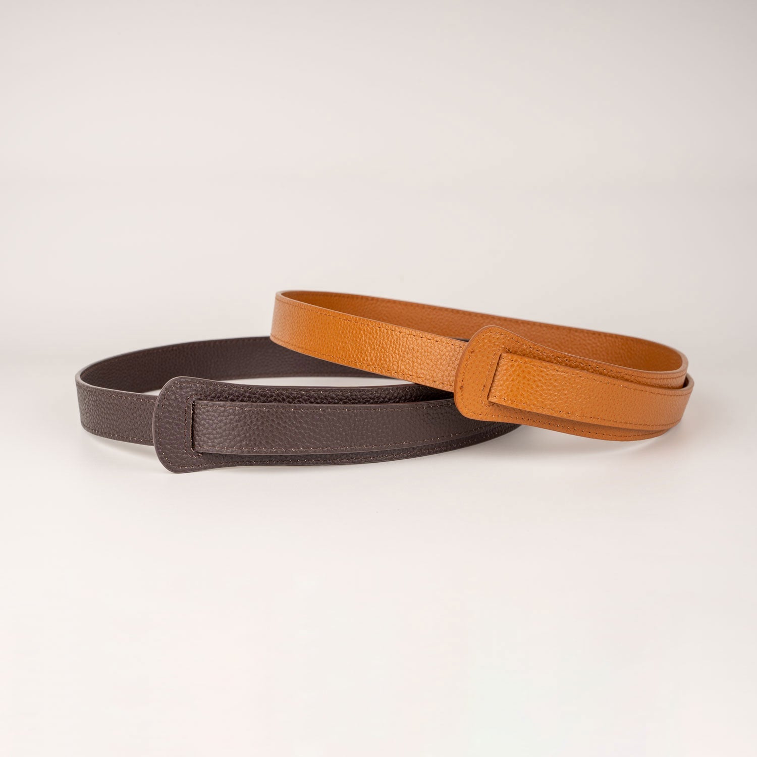 Peroz Ida Women's Tan Leather Knot Belt 3