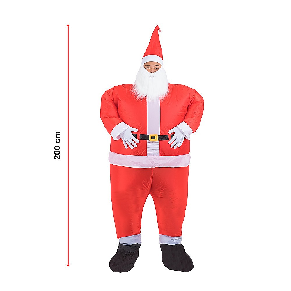 SANTA Fancy Dress Inflatable Suit -Fan Operated Costume 11