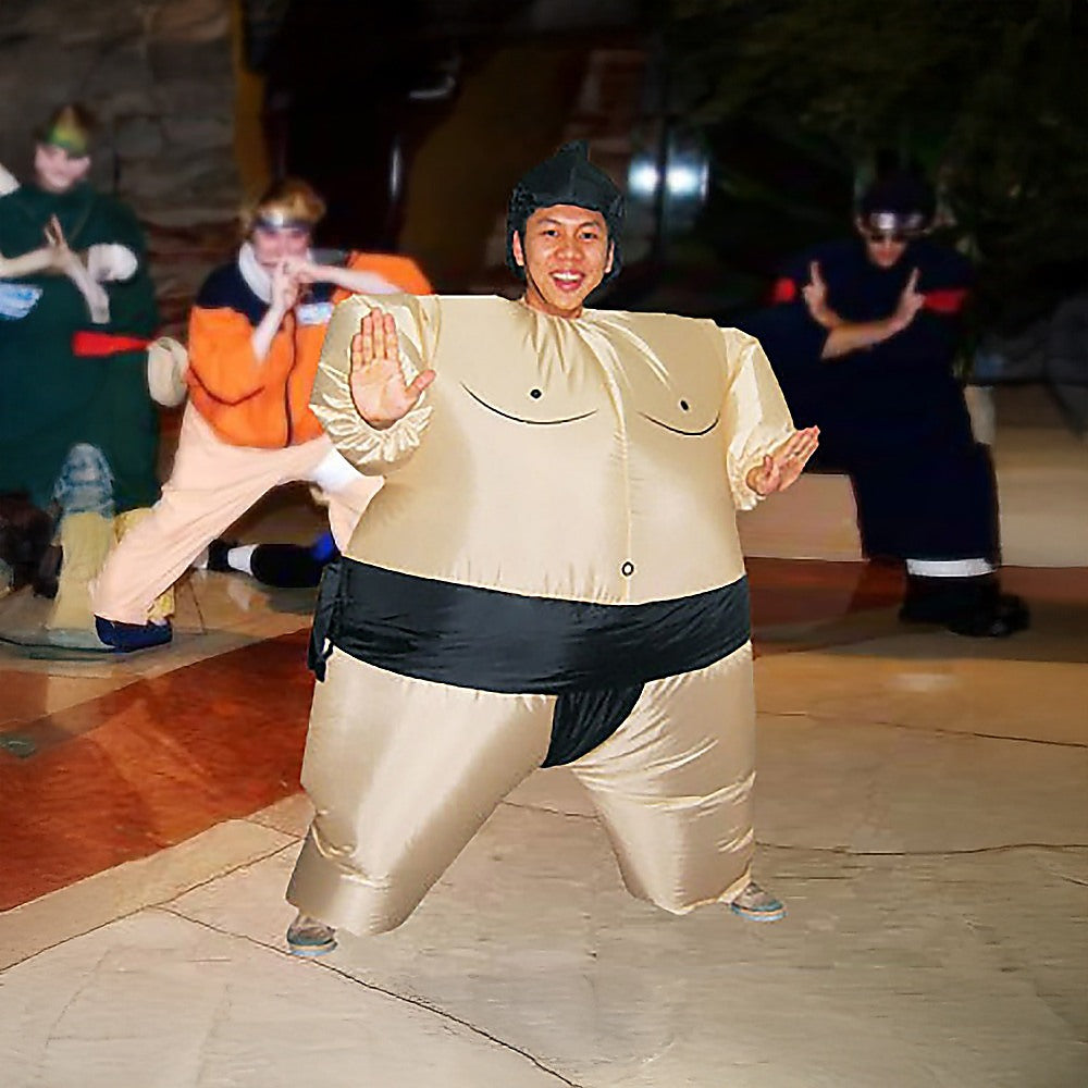 SUMO Fancy Dress Inflatable Suit -Fan Operated Costume 5