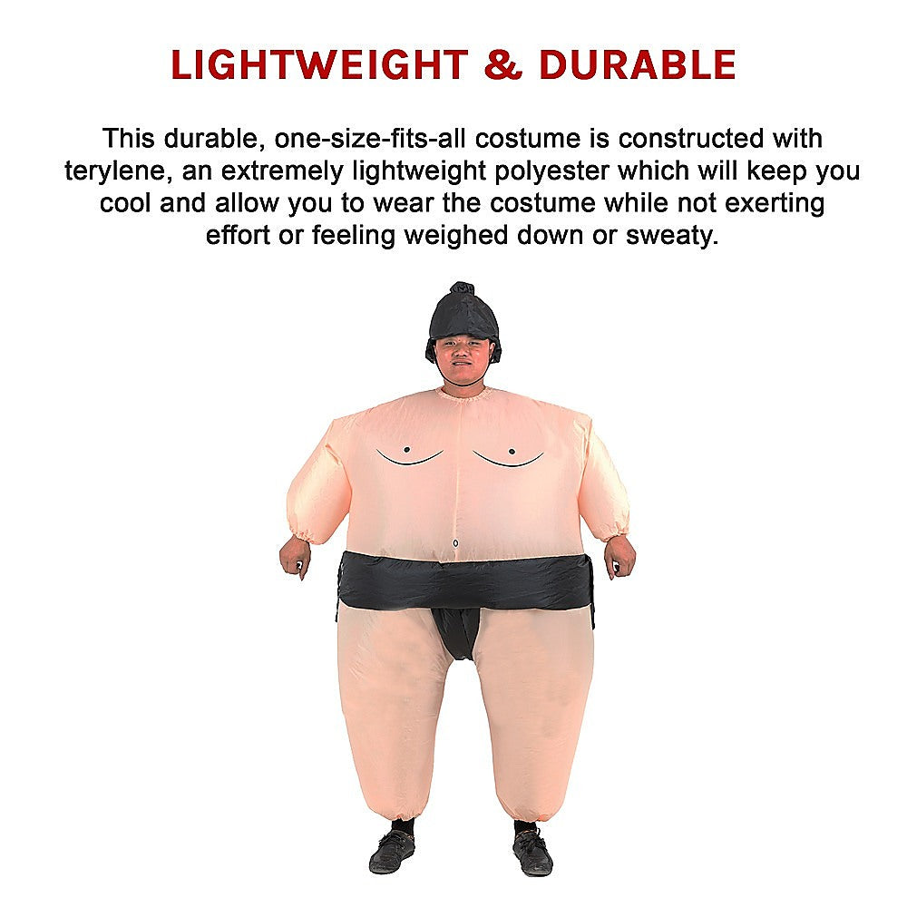 SUMO Fancy Dress Inflatable Suit -Fan Operated Costume 10
