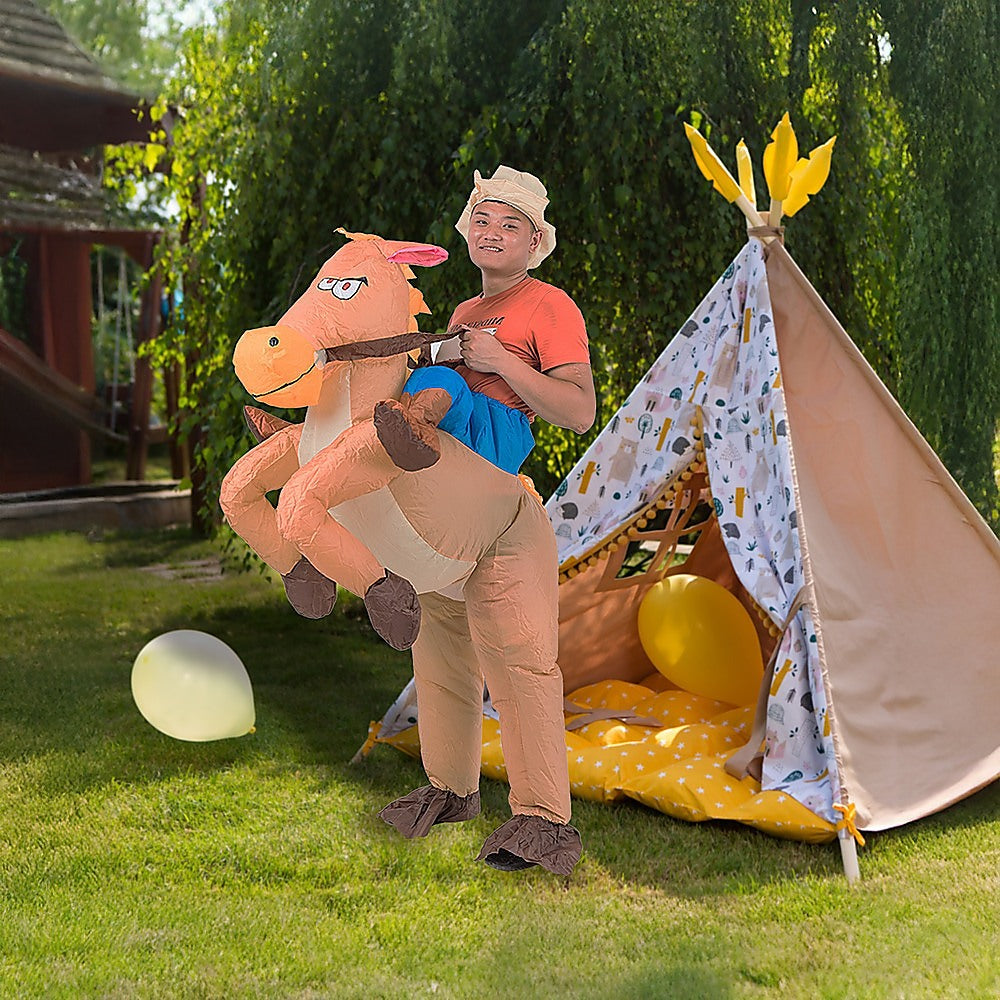 COWBOY Fancy Dress Inflatable Suit -Fan Operated Costume 5