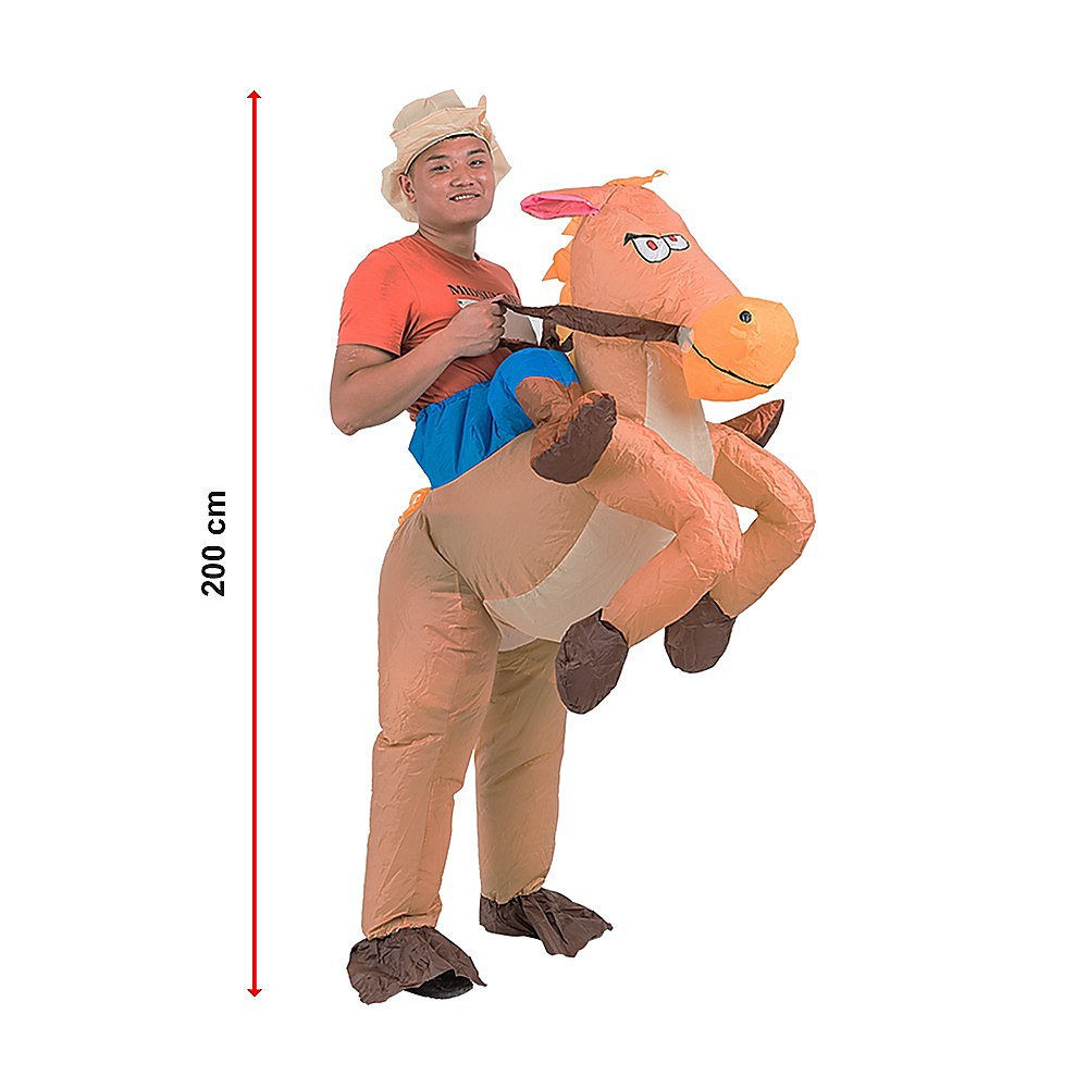 COWBOY Fancy Dress Inflatable Suit -Fan Operated Costume 11