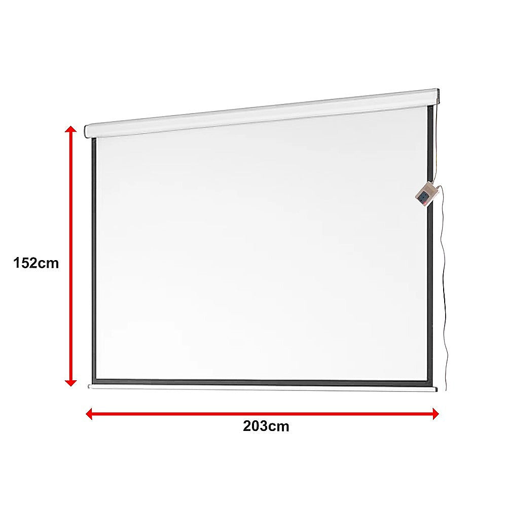 100" Electric Motorised Projector Screen TV +Remote 7