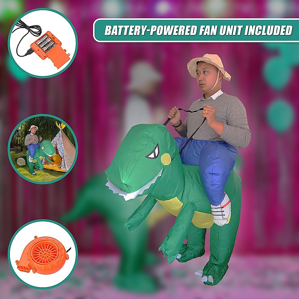 DINO Fancy Dress Inflatable Suit -Fan Operated Costume 8