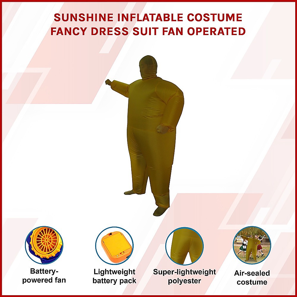 Sunshine Inflatable Costume Fancy Dress Suit Fan Operated 3