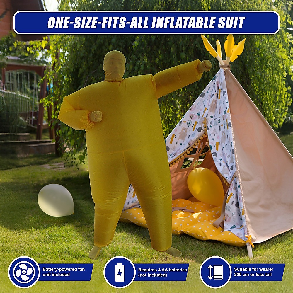 Sunshine Inflatable Costume Fancy Dress Suit Fan Operated 9