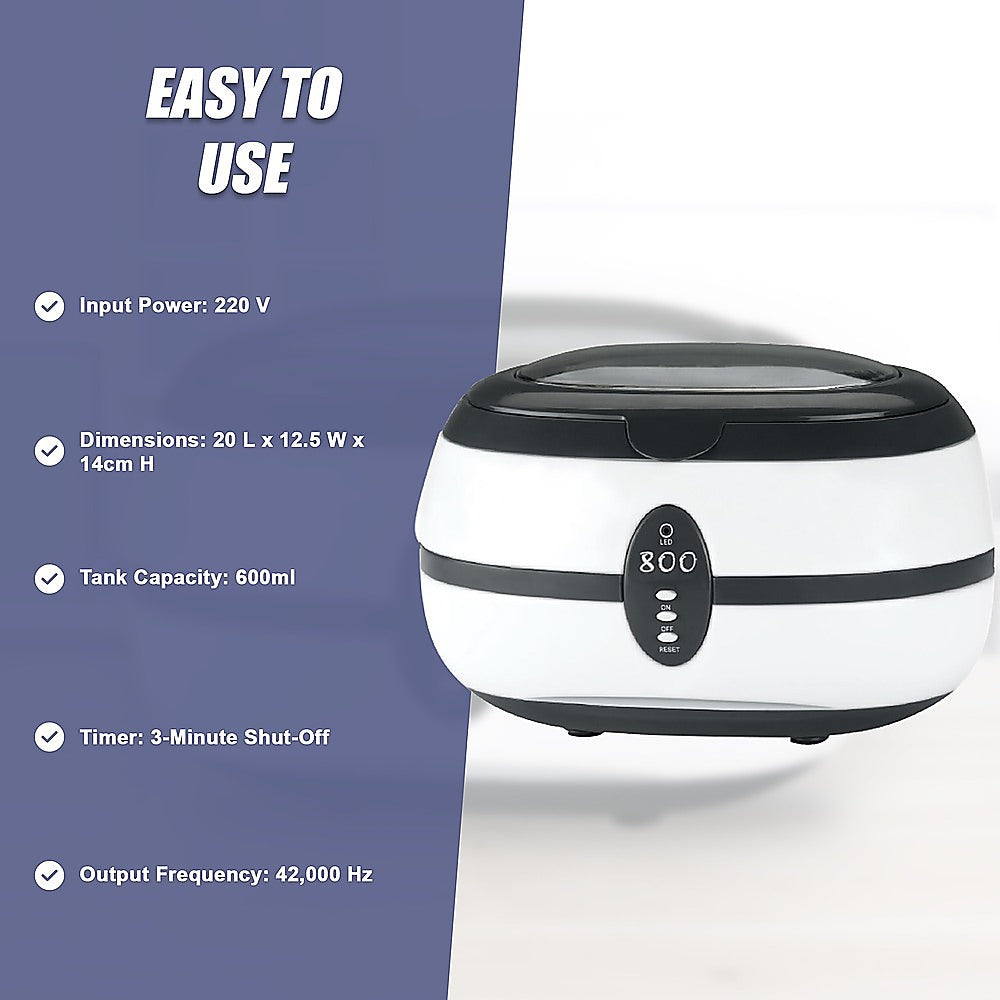 Ultrasonic Multi Purpose Sonic Wave Jewellery Cleaner 10