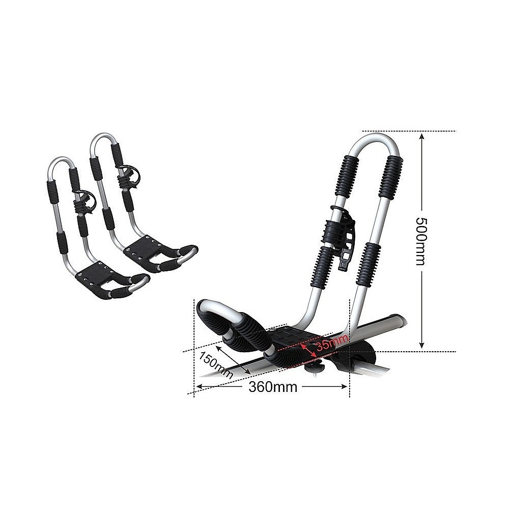 Roof Mount Car J-Bar Kayak Canoe Rack 9