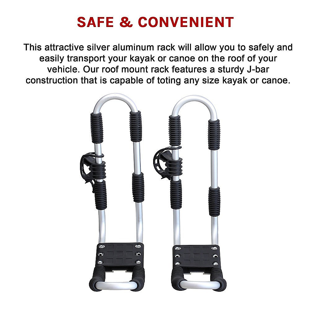 Roof Mount Car J-Bar Kayak Canoe Rack 5