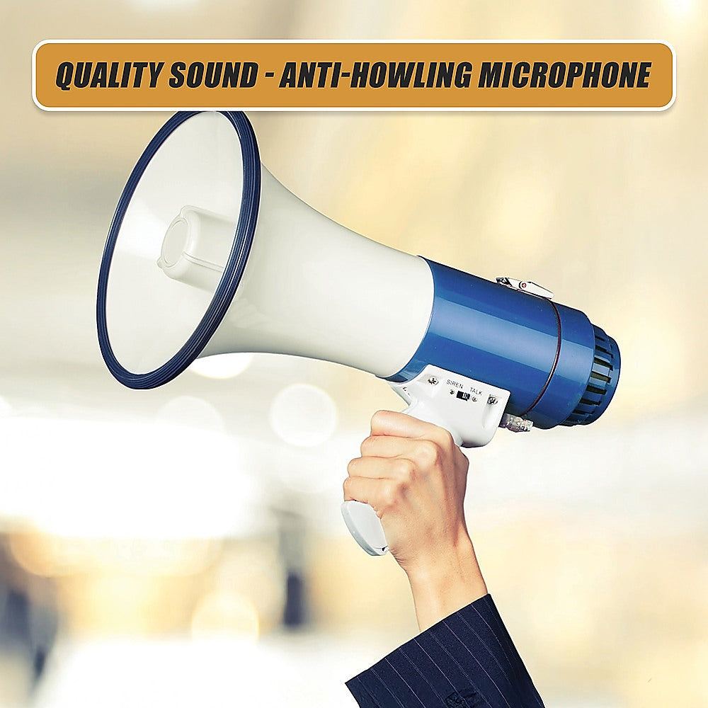 25W Megaphone PA System Loud Speaker Voice Recorder 9