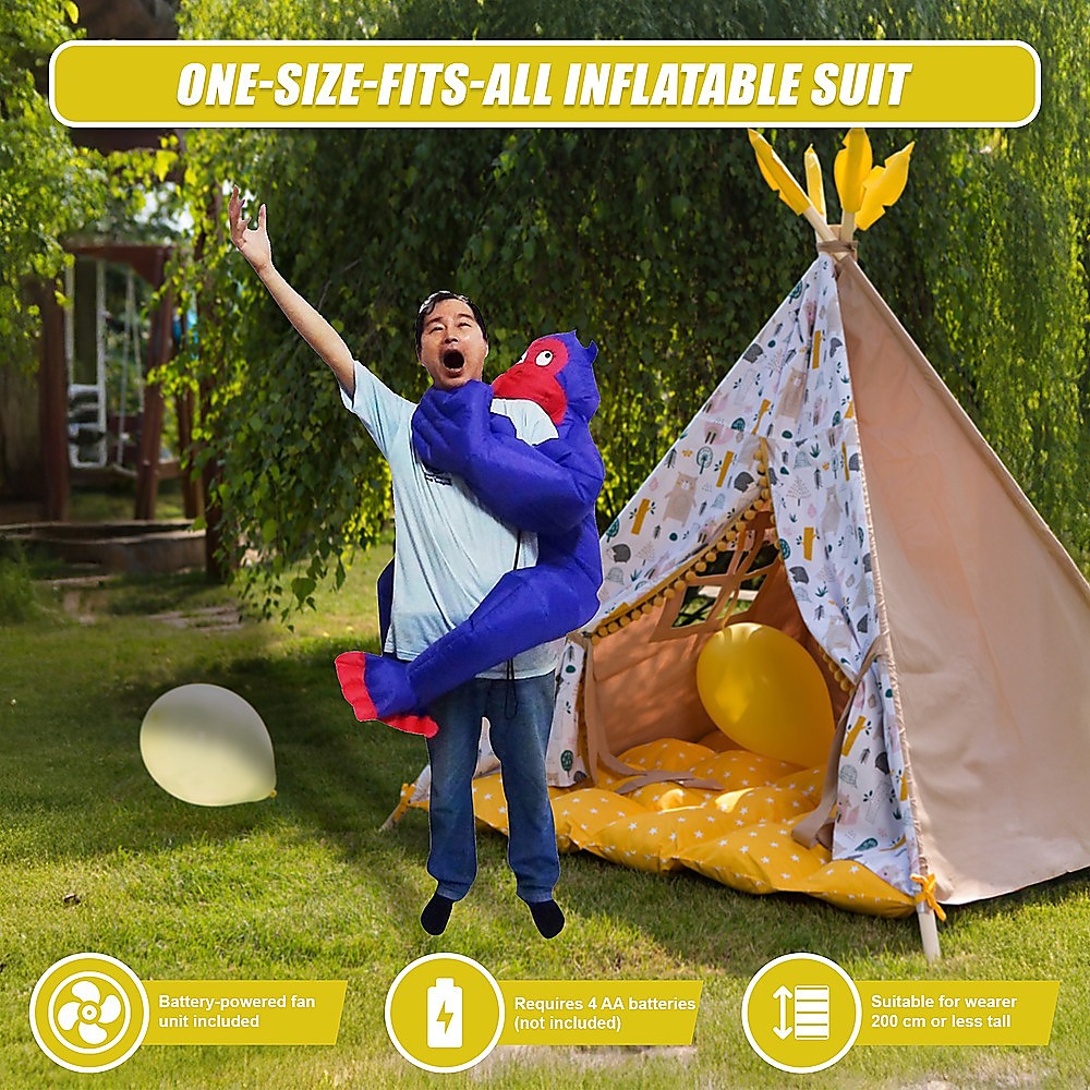 GORILLA Fancy Dress Inflatable Suit -Fan Operated Costume 9