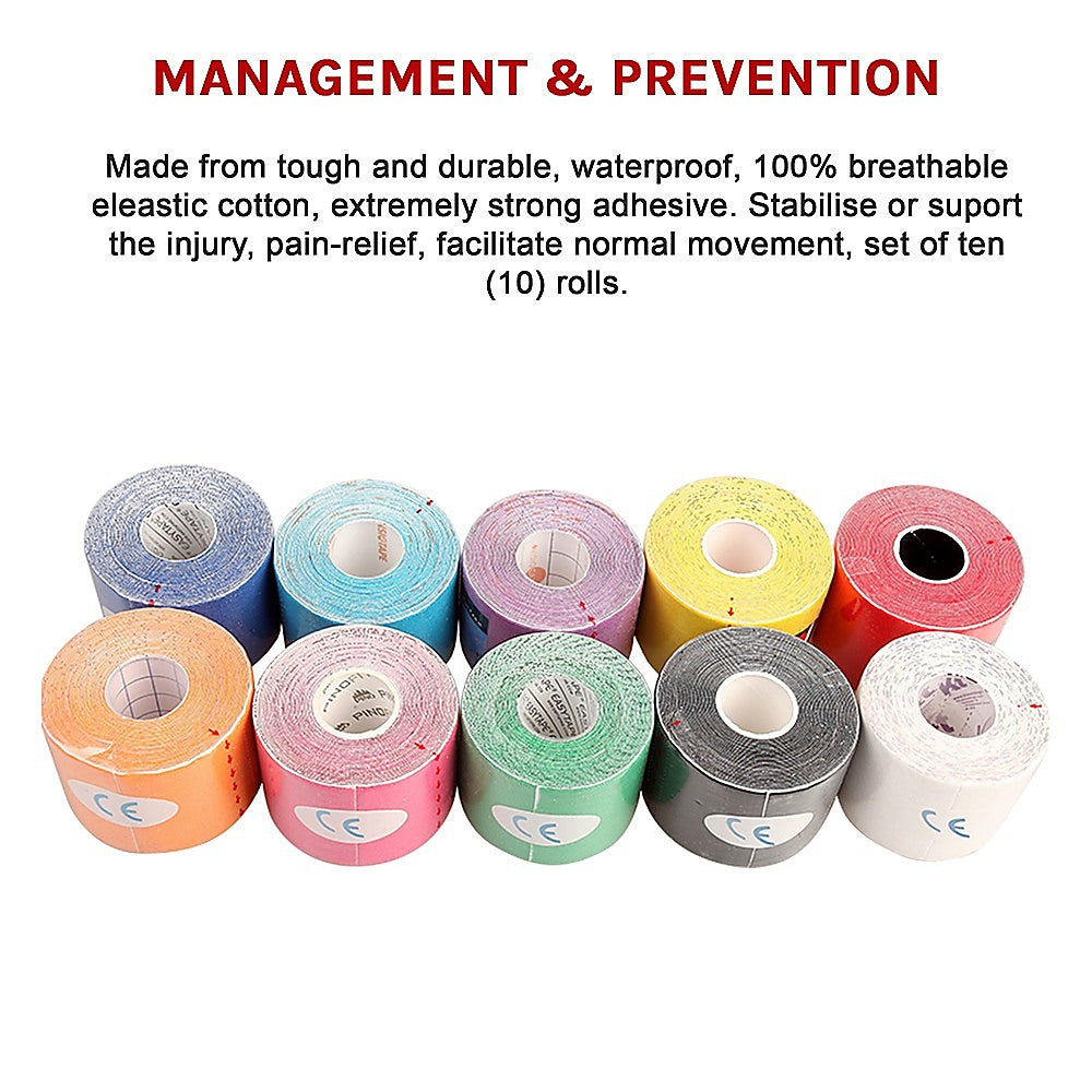 10x 5Mx5CM of Waterproof Kinesiology Sports Tape 11
