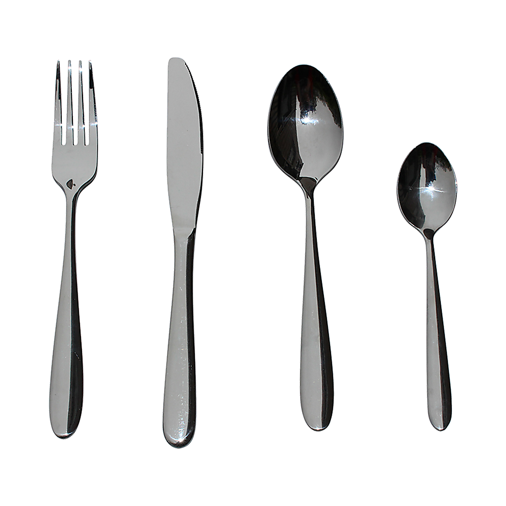 32 Piece Stainless Steel Cutlery Set Knives Fork Spoon Teaspoon 4