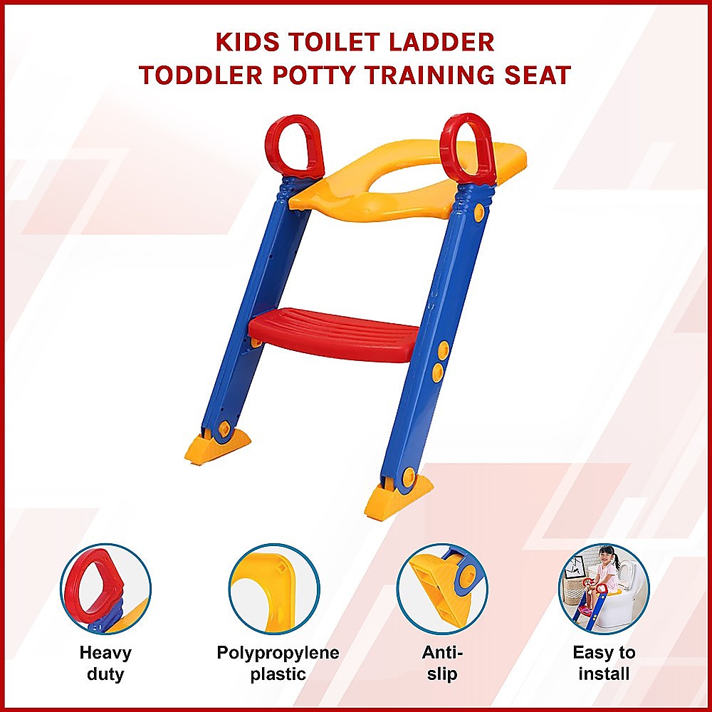 Kids Toilet Ladder Toddler Potty Training Seat 3